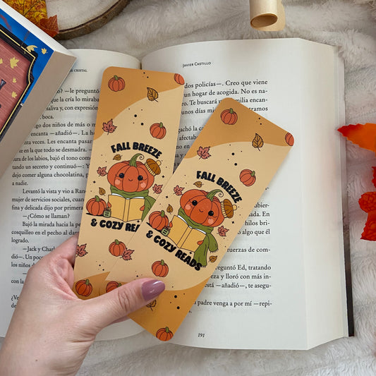 Marcapáginas Fall breeze & cozy reads