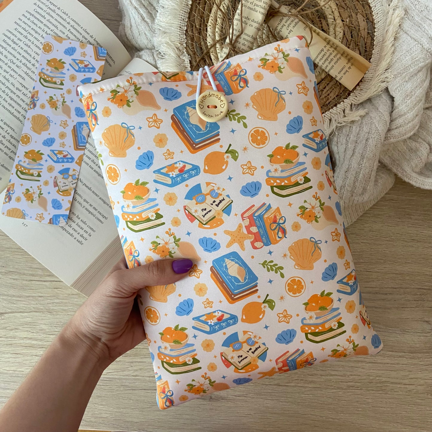 Funda literaria summer and books