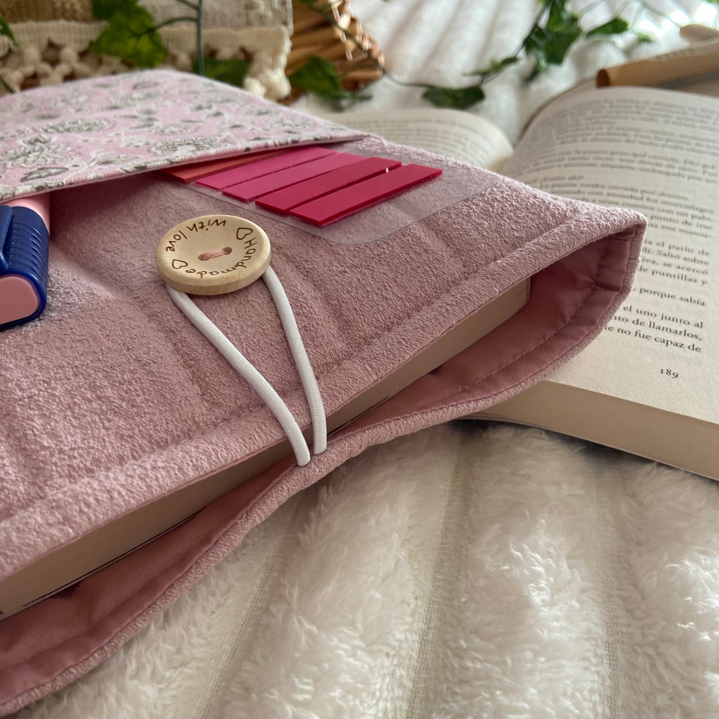 Funda literaria Rosalia con bolsillo