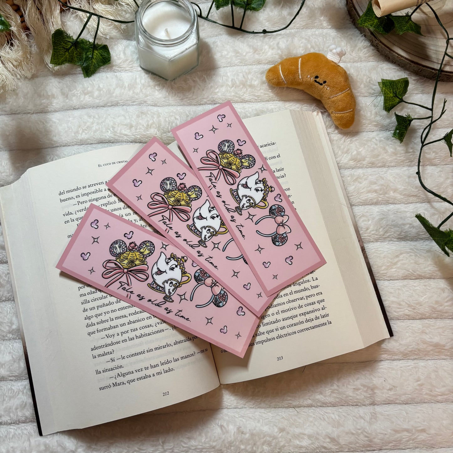 Marcapáginas Bella y Bestia Tale as old as time