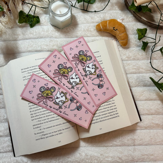 Marcapáginas Bella y Bestia Tale as old as time