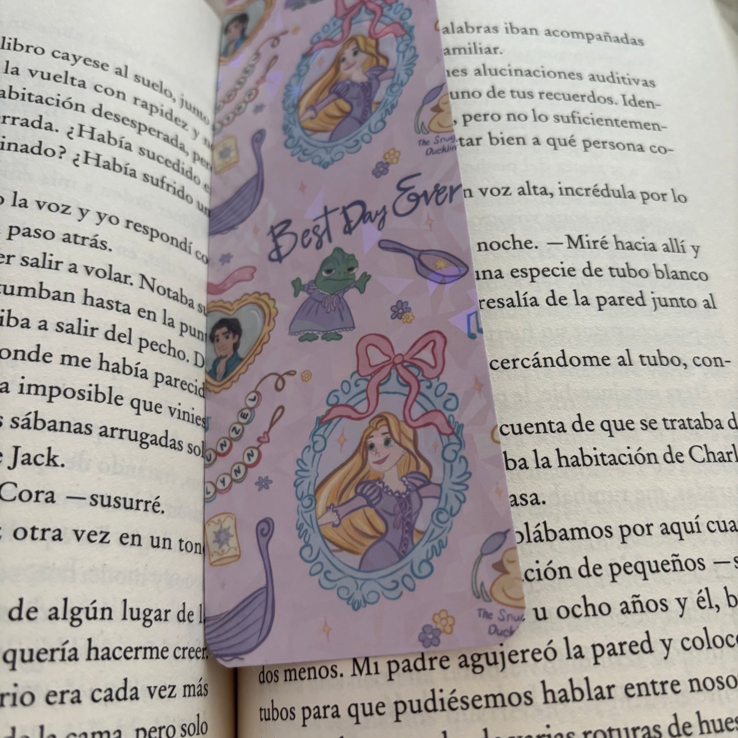 Marcapáginas Rapunzel holográfico