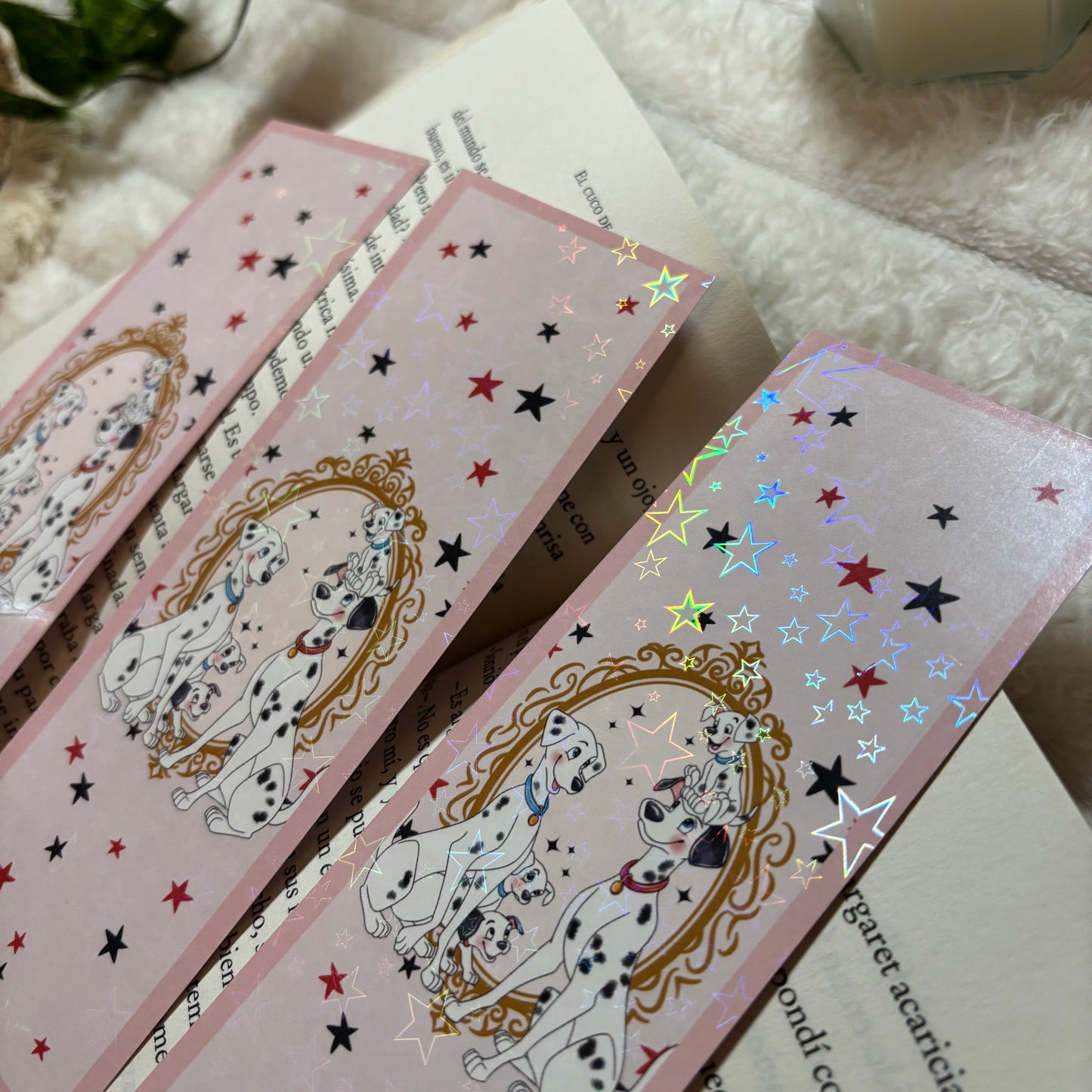 Marcapáginas 101 Dálmatas holográfico