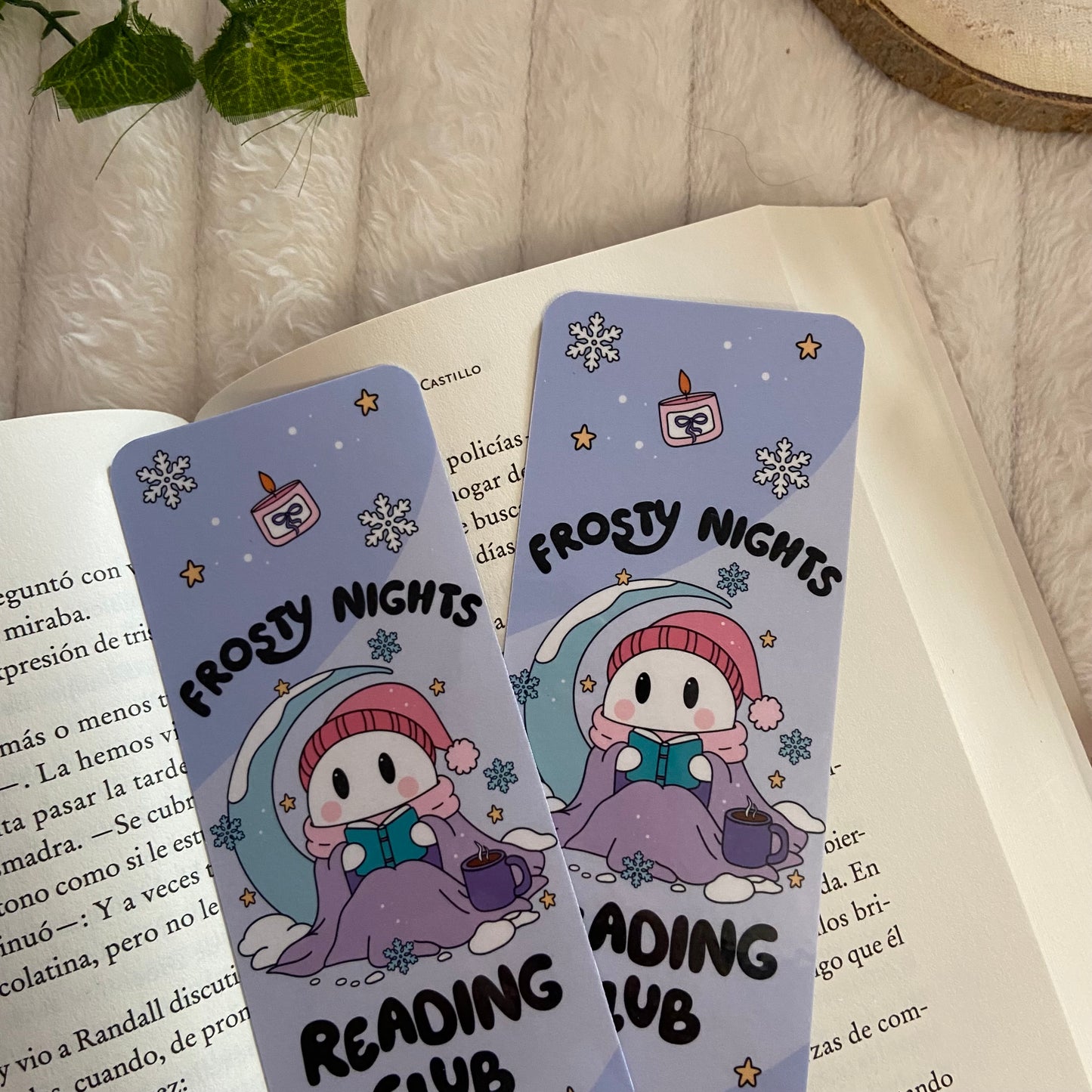 Marcapáginas Frosty nights reading club