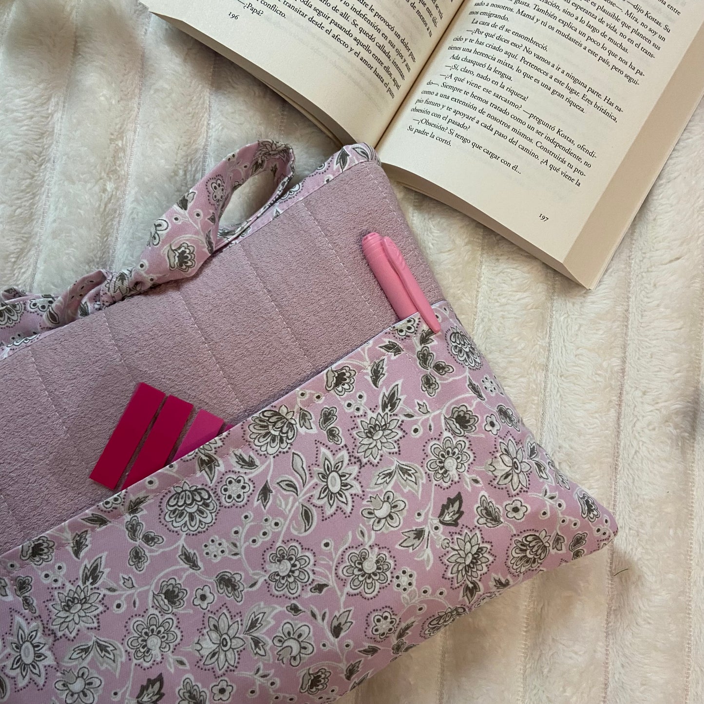Funda literaria Rosalia con bolsillo acolchada