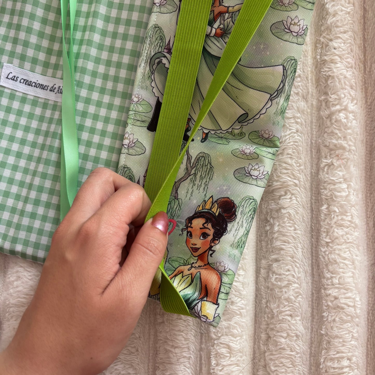 Funda ajustable Tiana y el sapo impermeable