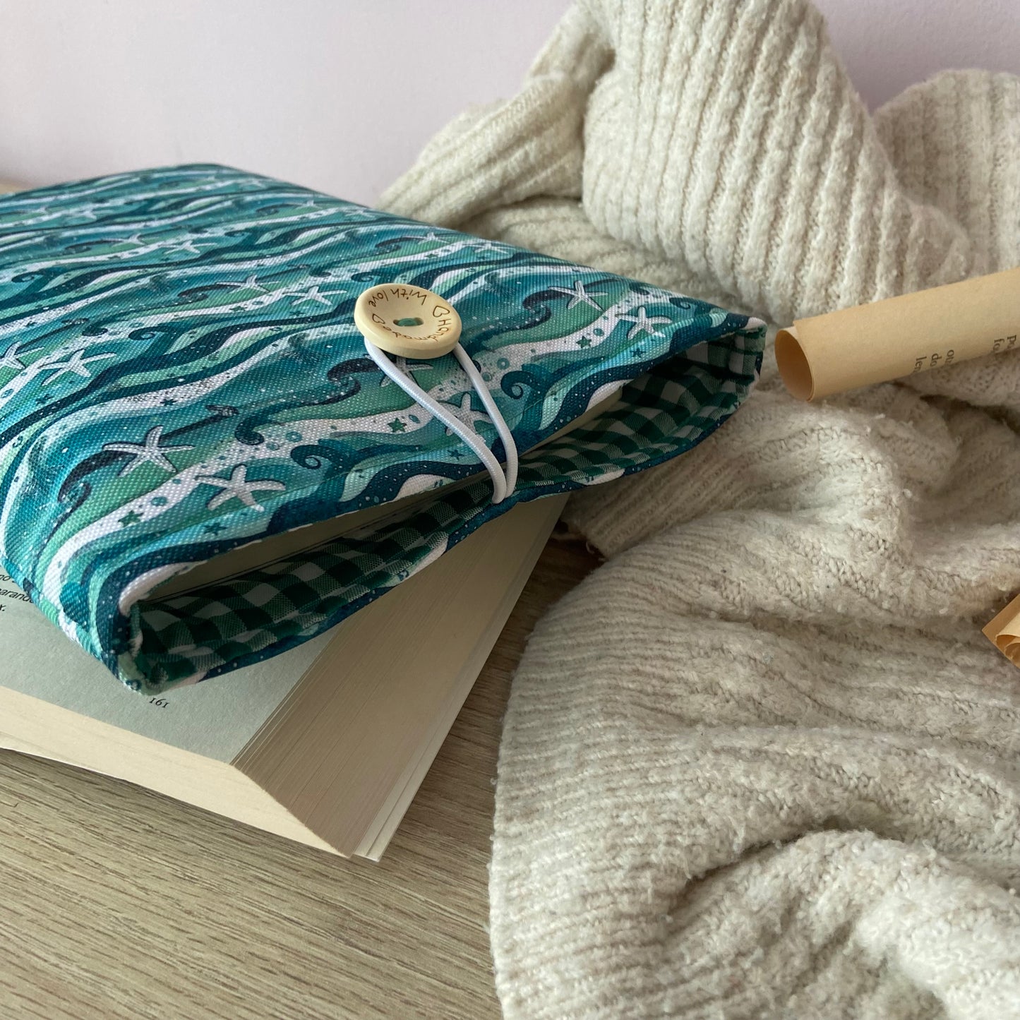 Funda literaria en el mar impermeable