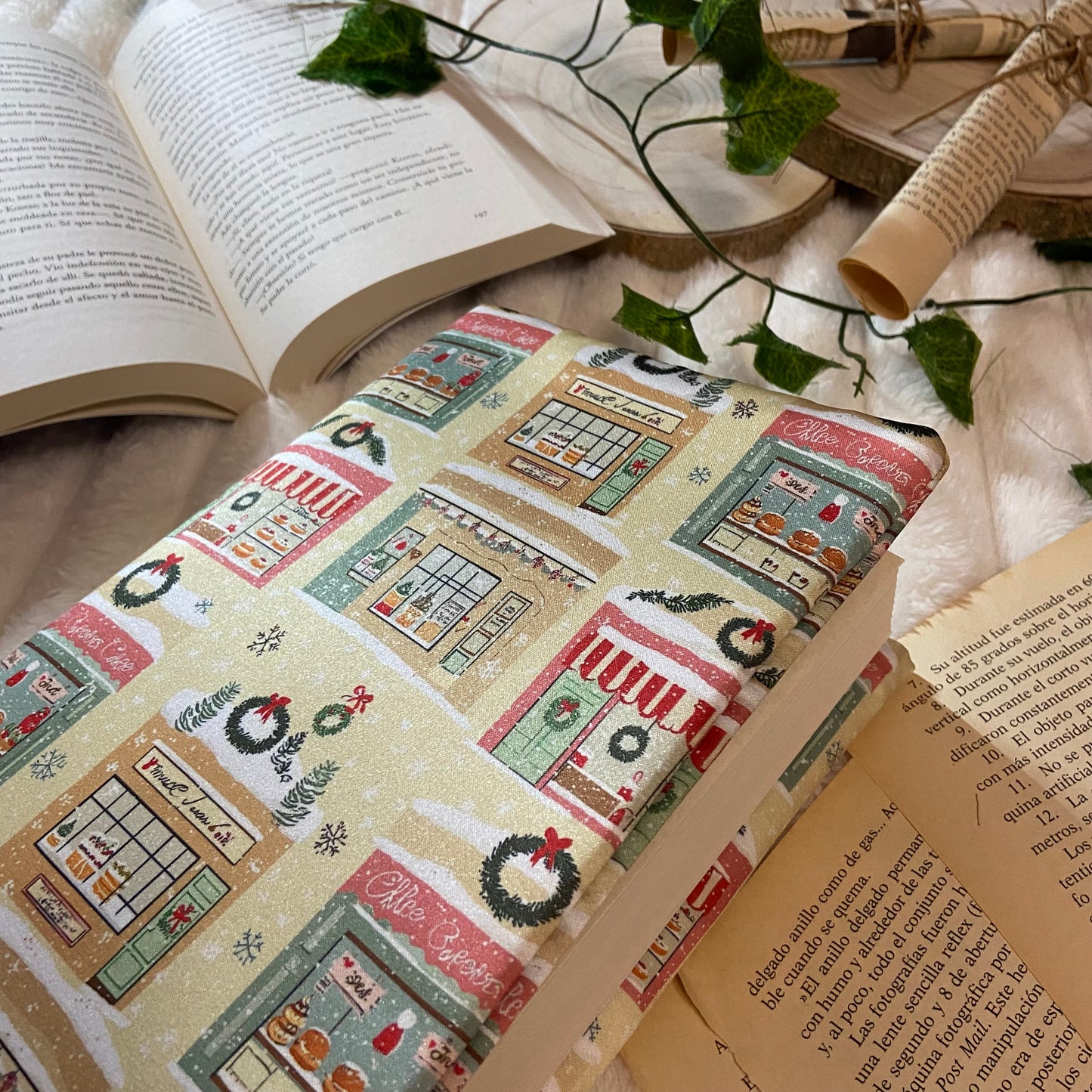 Funda ajustable tiendas navideñas