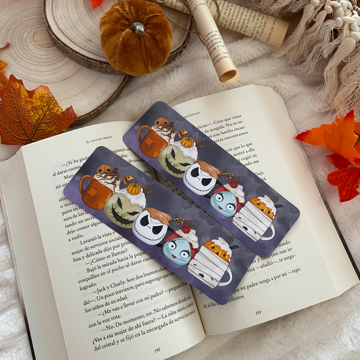 Marcapáginas tazas Pesadilla antes de Navidad