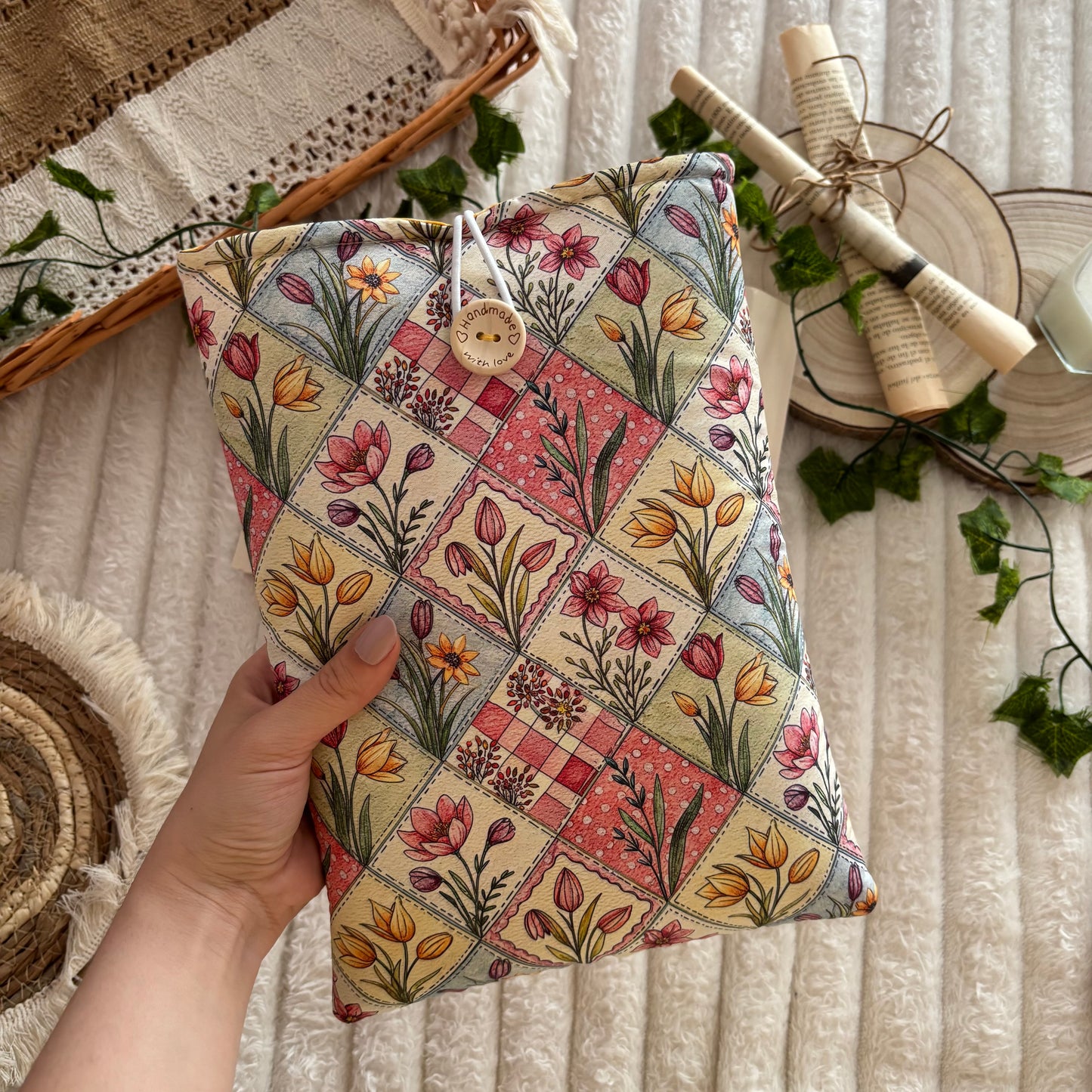 Funda literaria jardín encantado