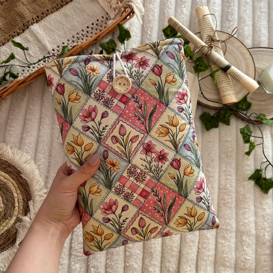 Funda literaria jardín encantado