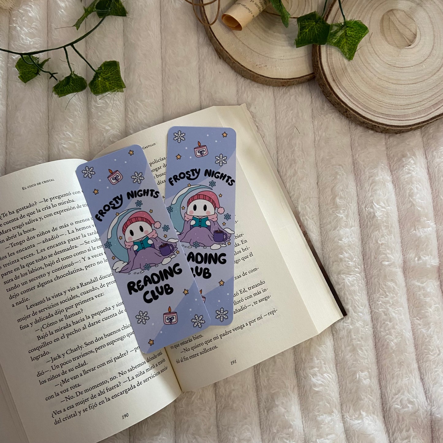 Marcapáginas Frosty nights reading club