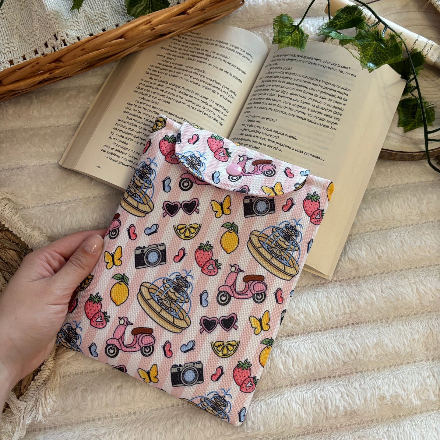 Funda kindle/kobo libra colour vacaciones en Italia impermeable