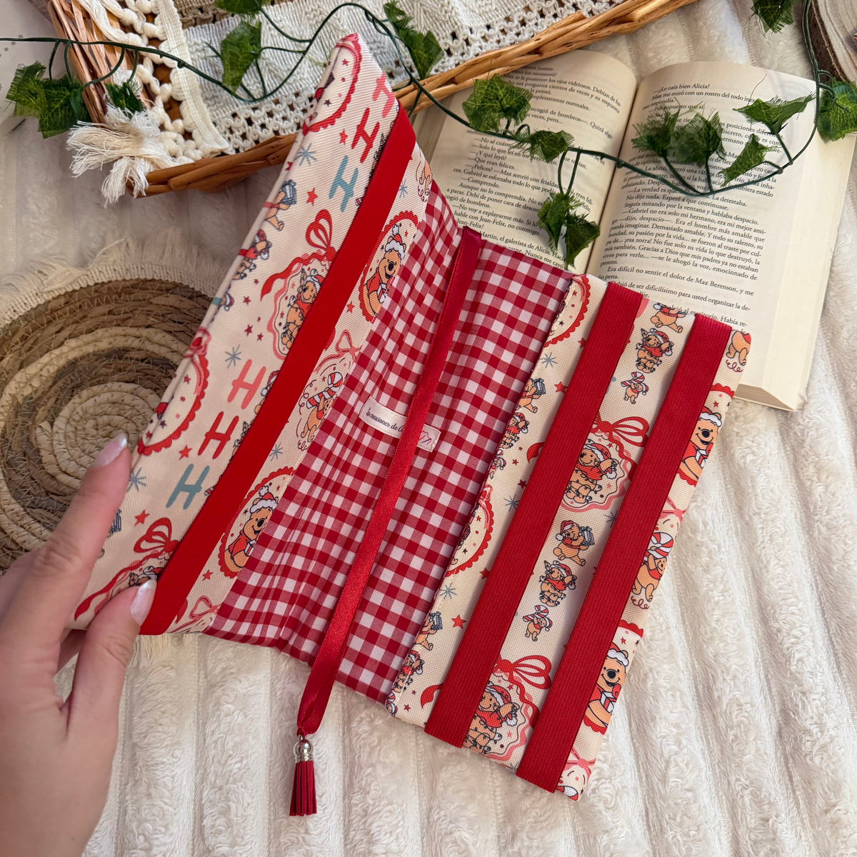 Funda ajustable Winnie navideño impermeable