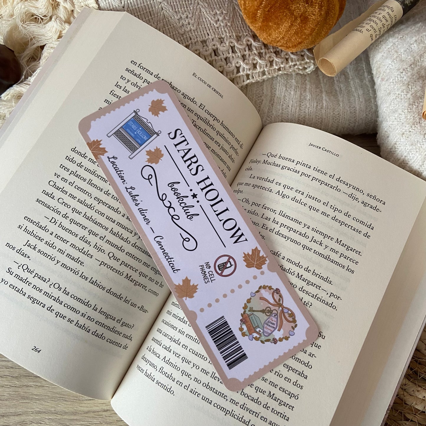 Marcapáginas Stars Hollow bookclub