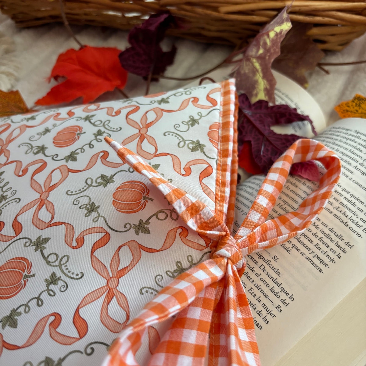 Funda literaria cute pumpkin