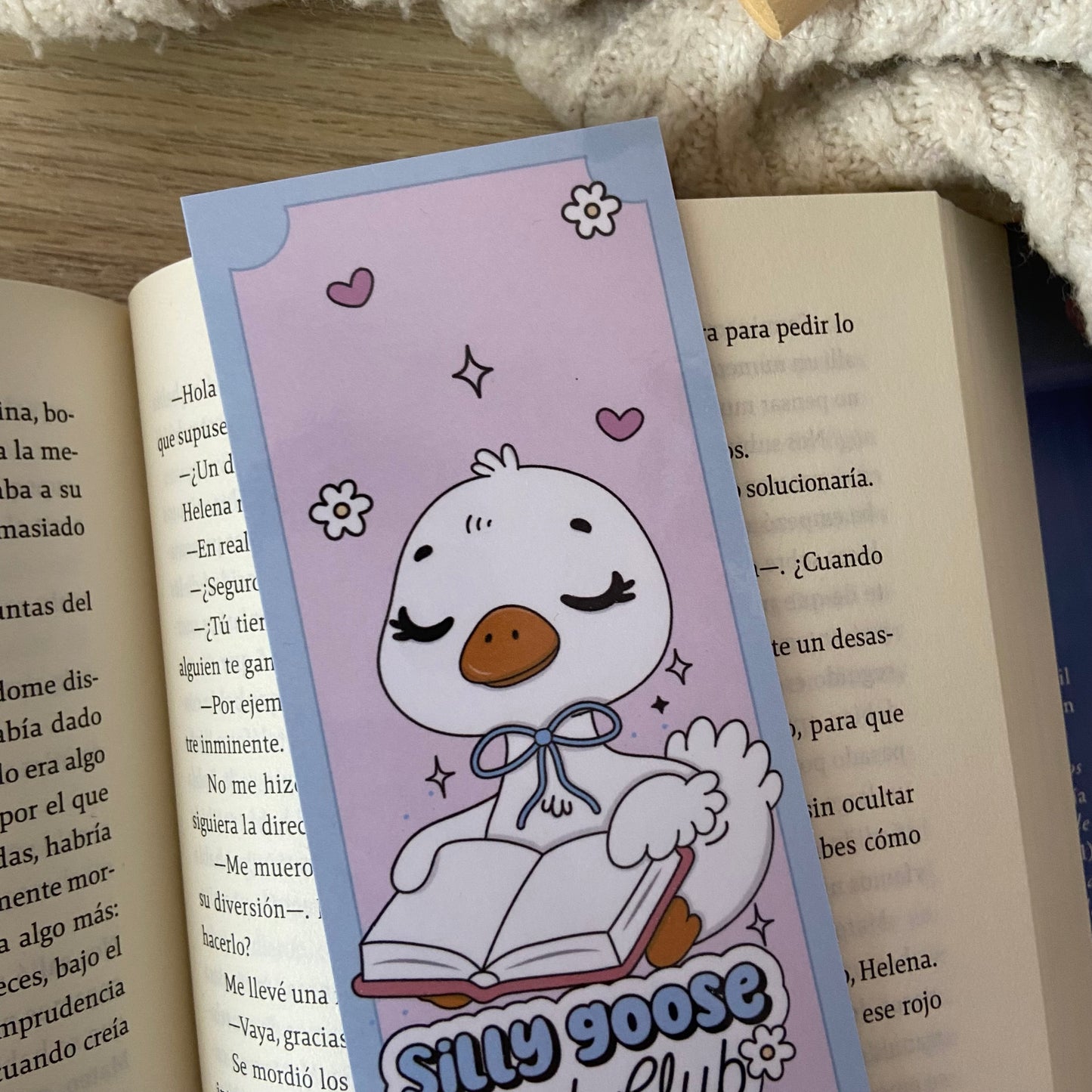 Marcapáginas Silly goose bookclub