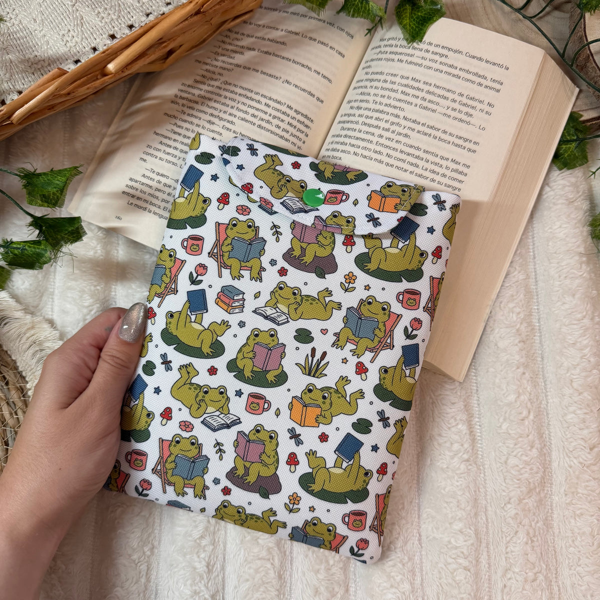Funda kindle/kobo libra colour ranitas lectoras impermeable