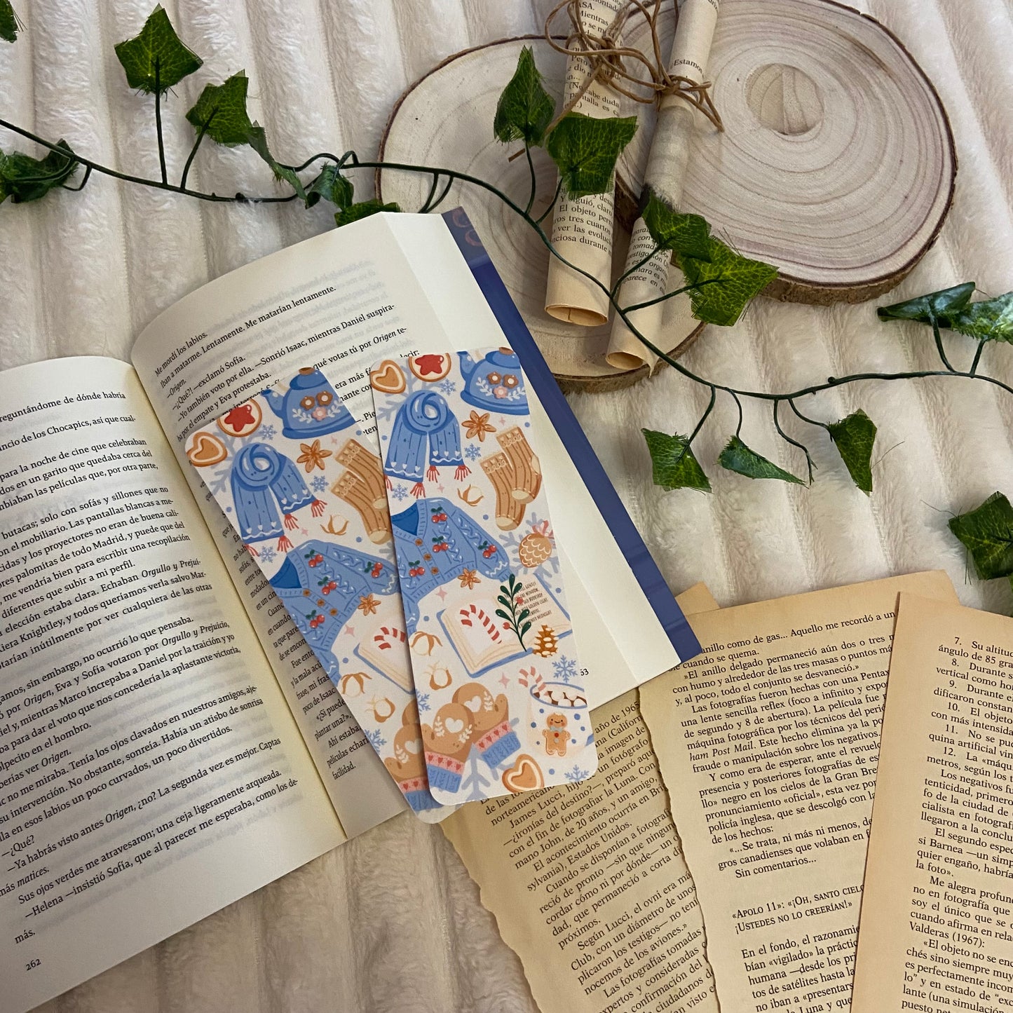 Marcapáginas llegó el invierno