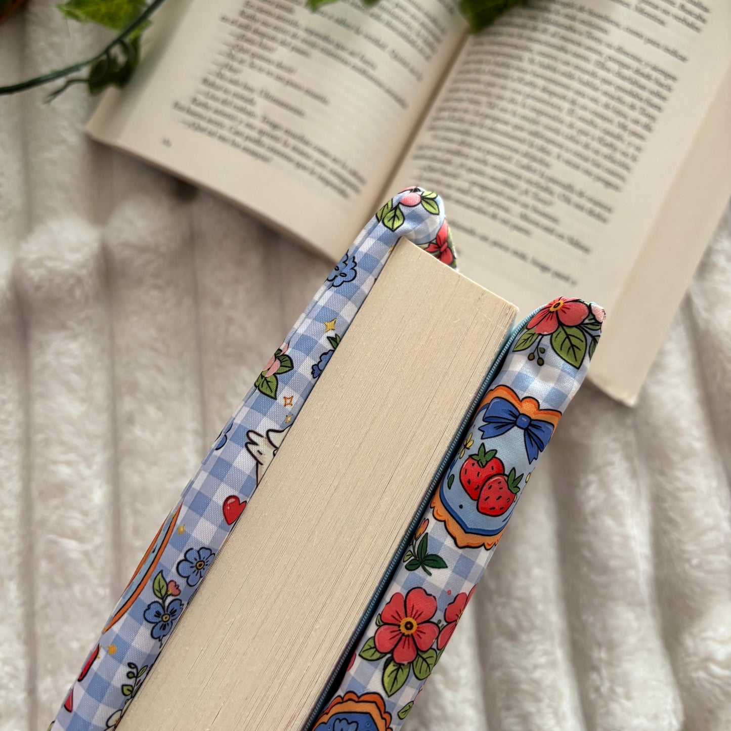 Funda ajustable primavera vichy