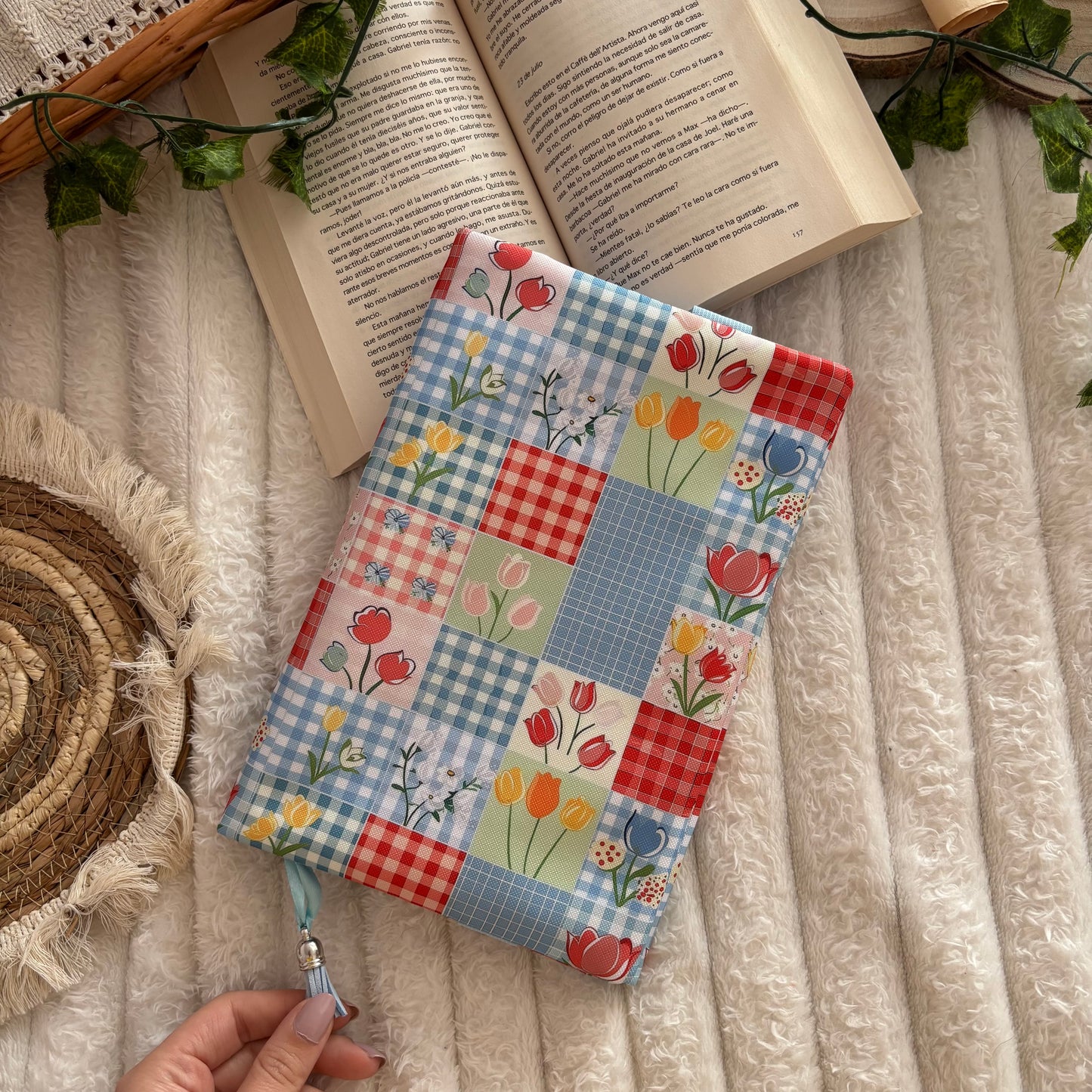 Funda ajustable tulipanes en primavera
