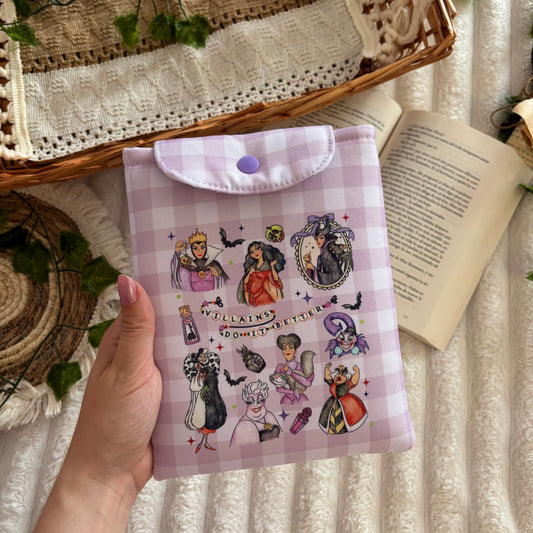 Wasserdichte Hülle für Kindle/Kobo mit Bösewichten-Motiv