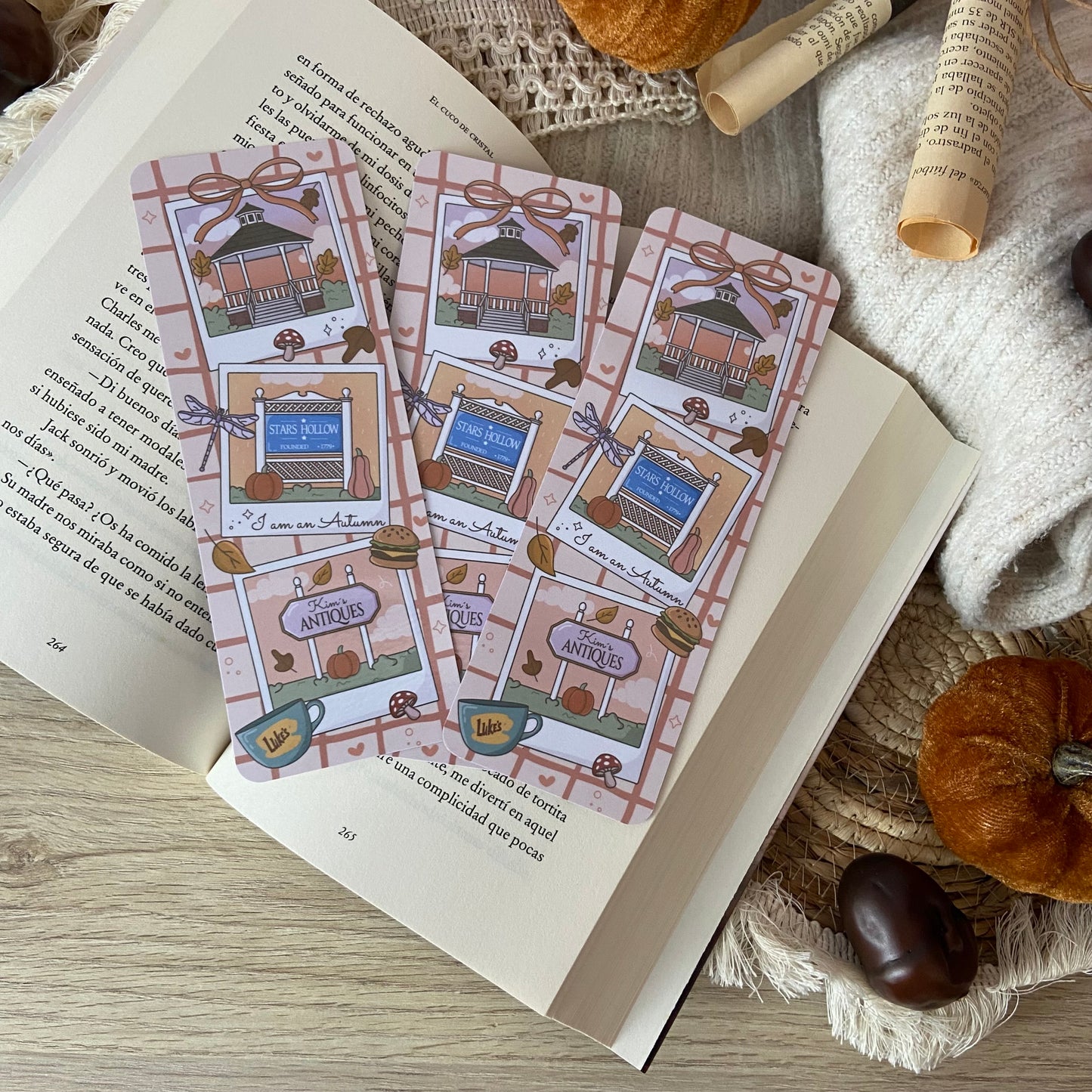 Marcapáginas polaroids Stars Hollow
