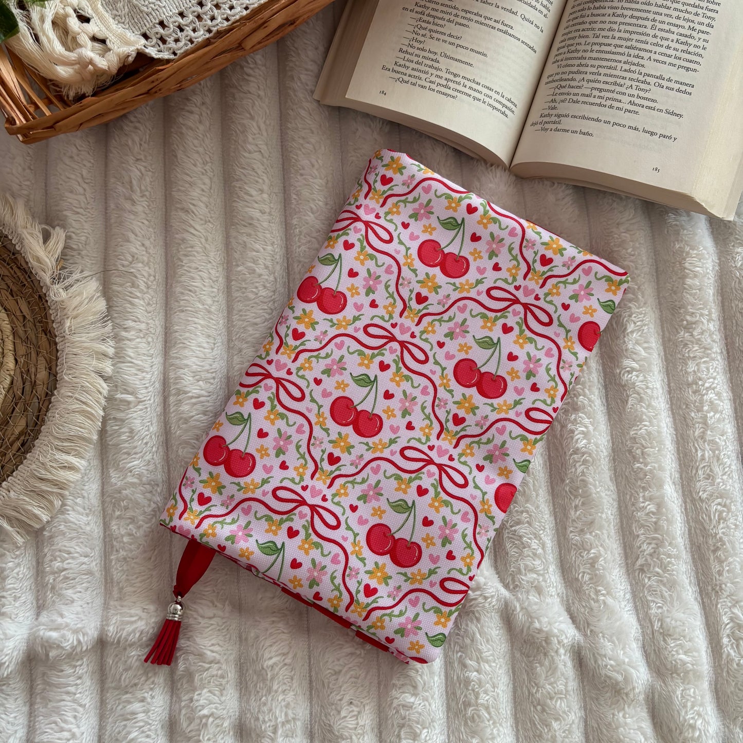 Funda ajustable cerezitas impermeable