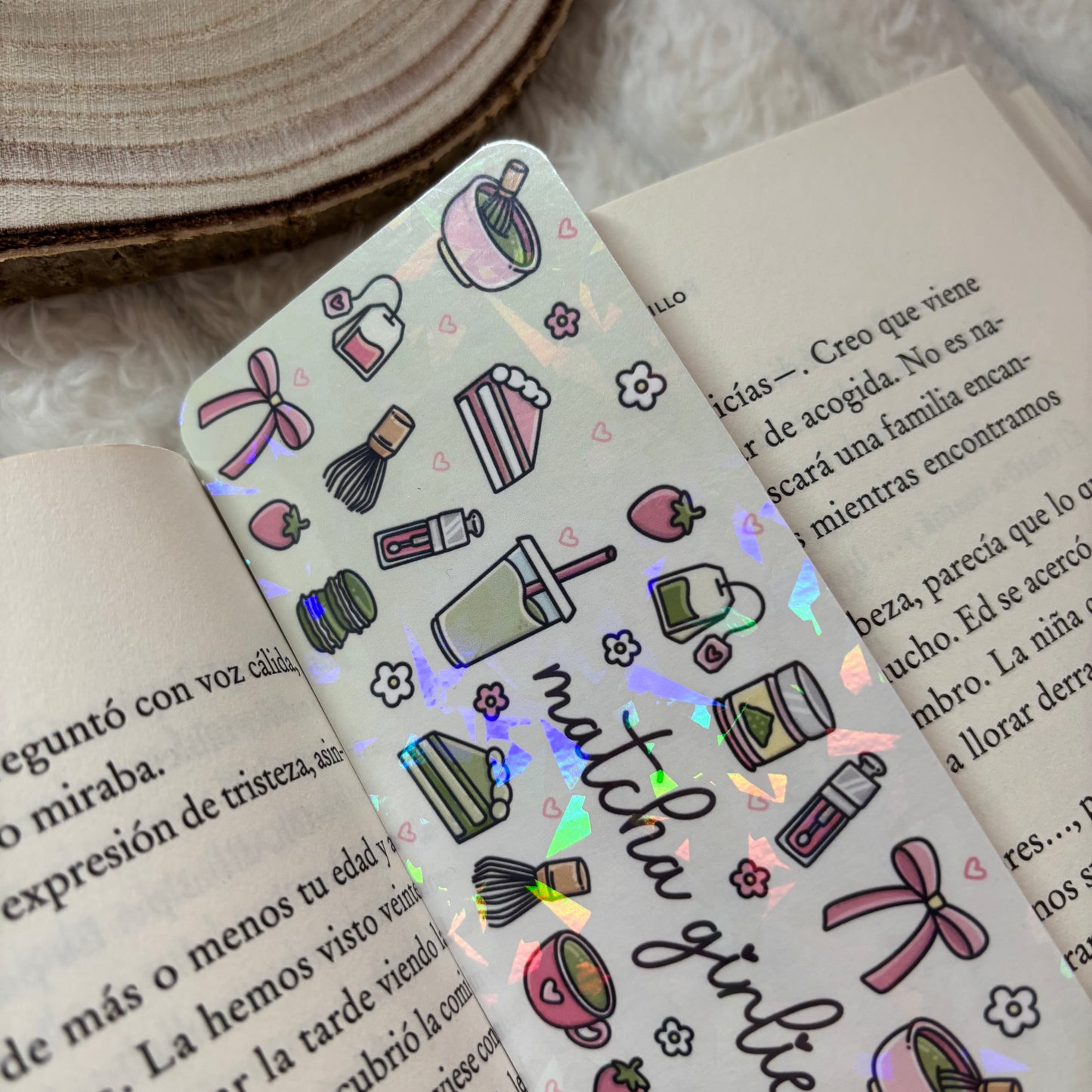 Pack 3 marcapáginas girlie holograficos