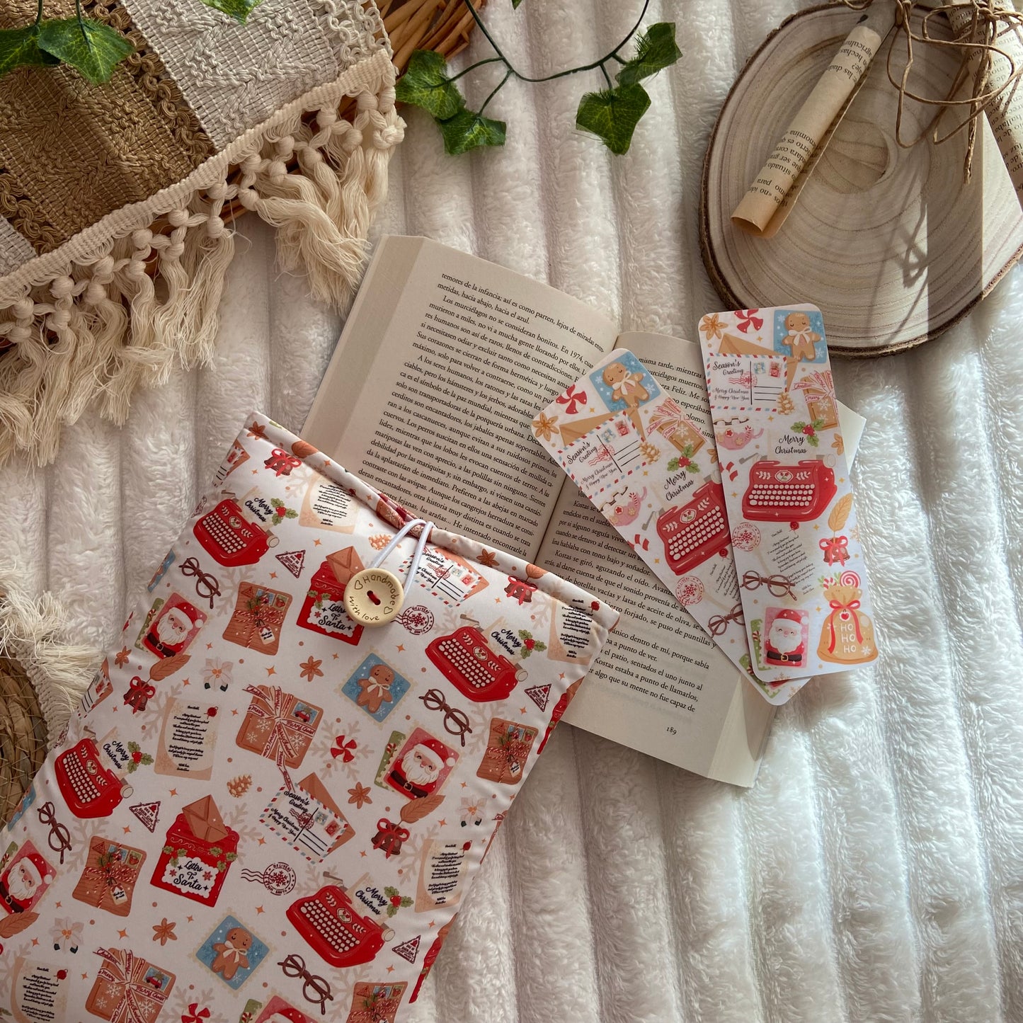 Funda literaria carta a santa claus