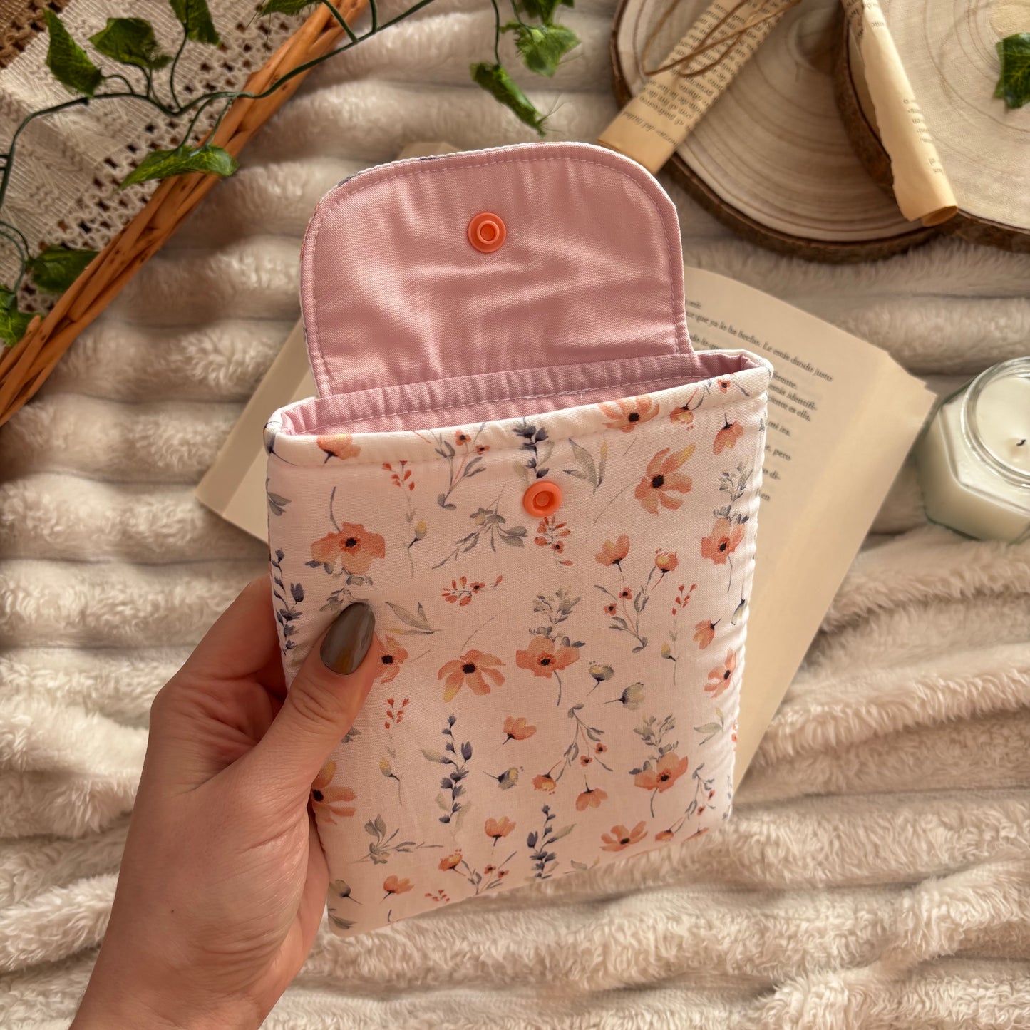 Funda para ebook amapolas