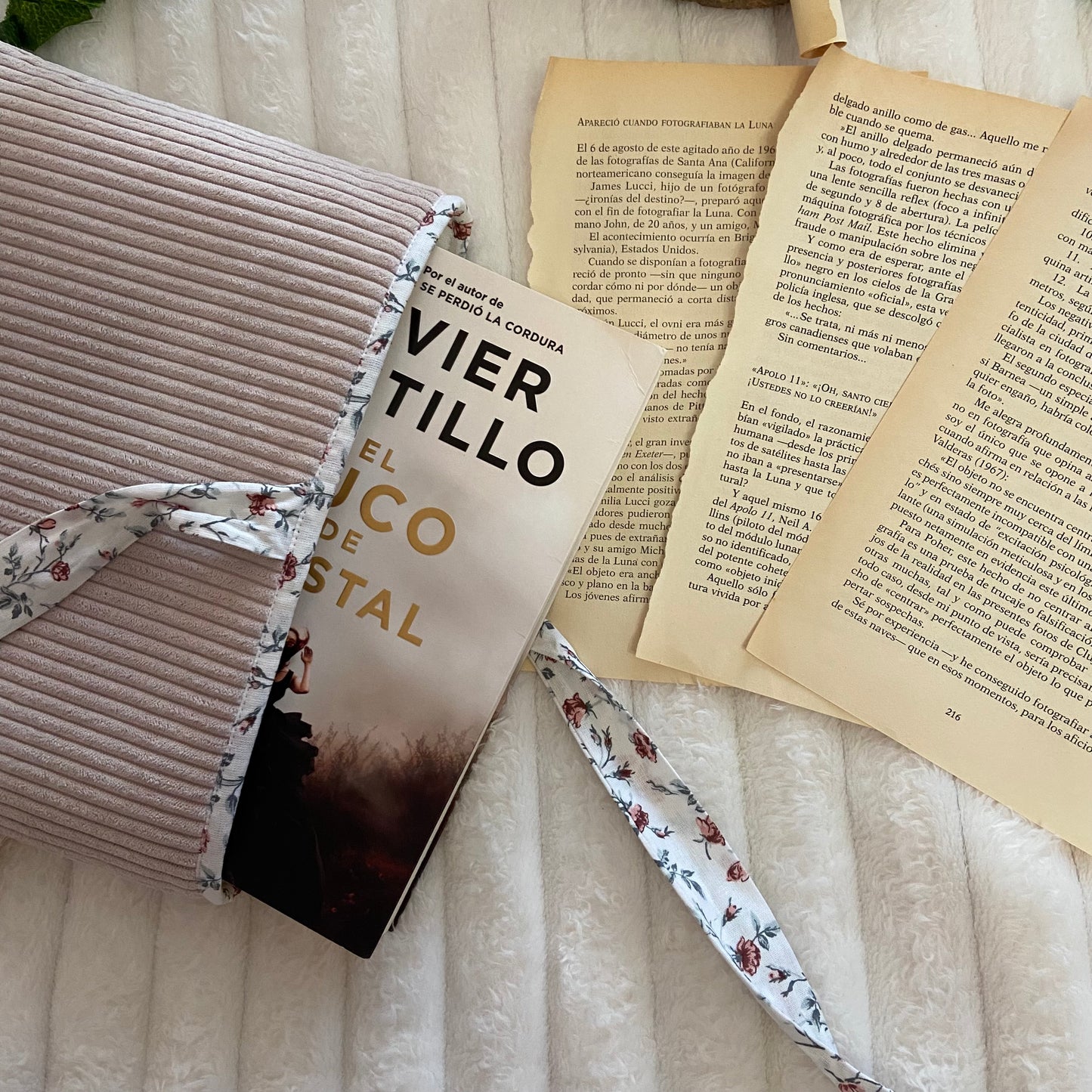 Funda literaria Boston de pana