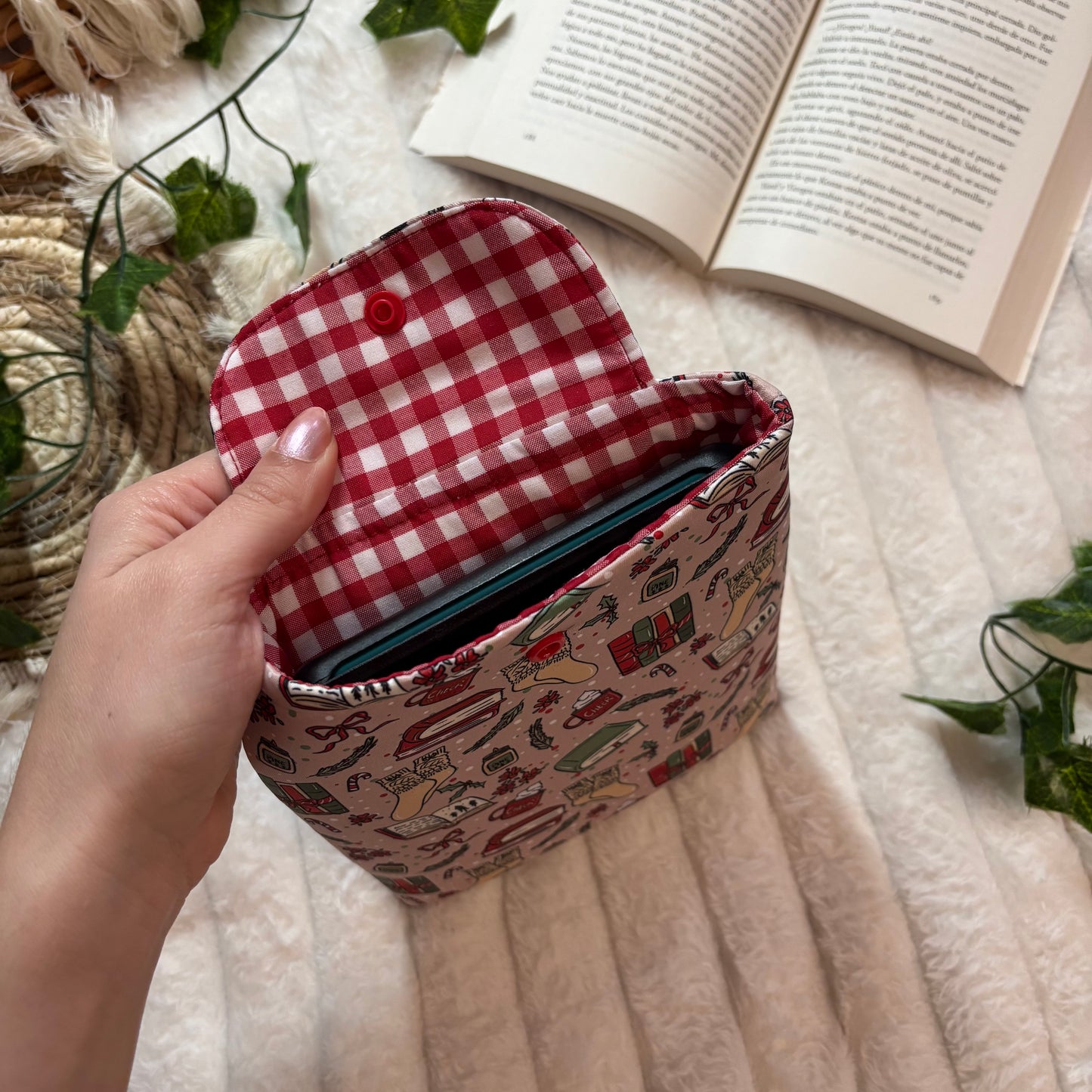 Funda kindle/kobo libra colour hello winter