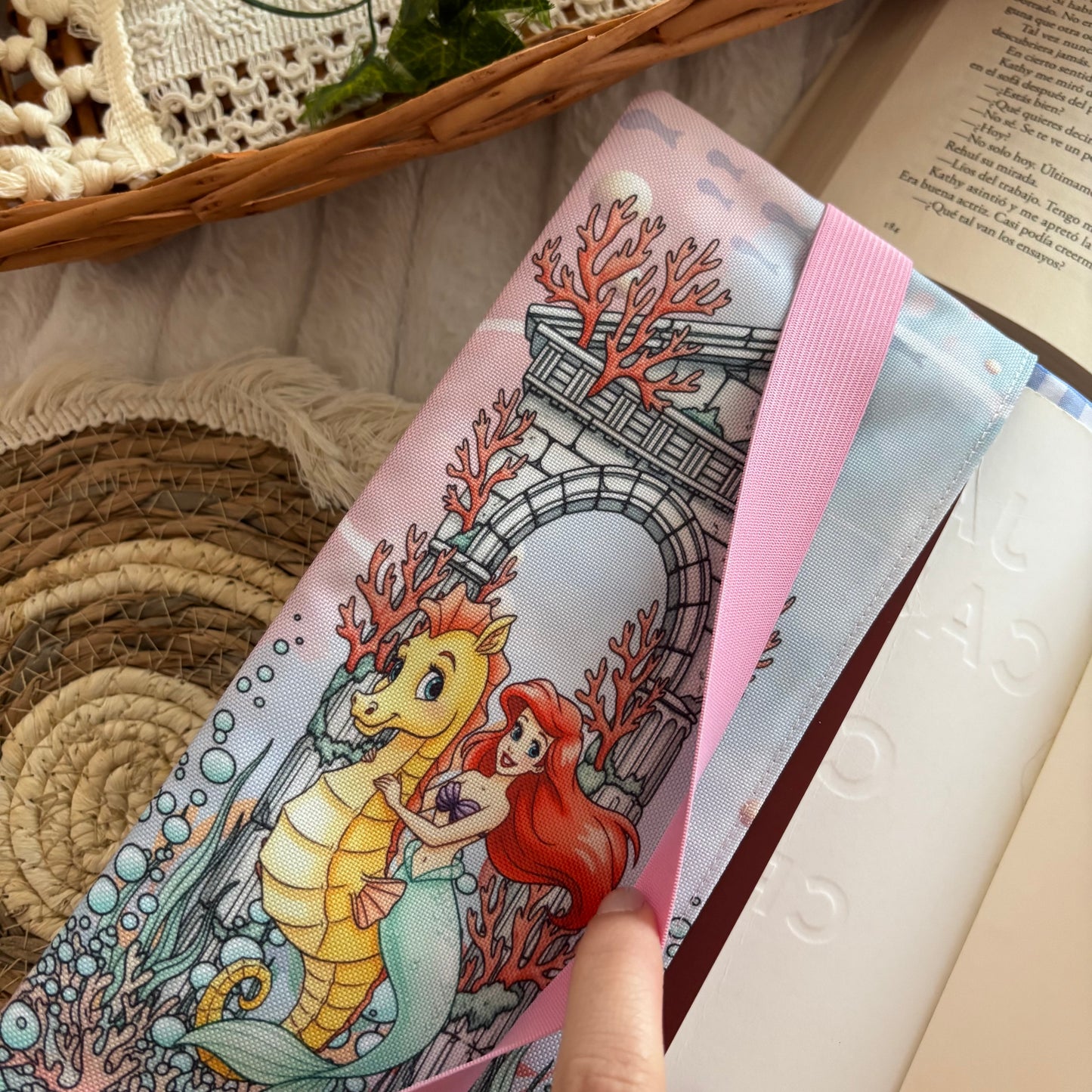 Funda ajustable La sirenita under the sea impermeable