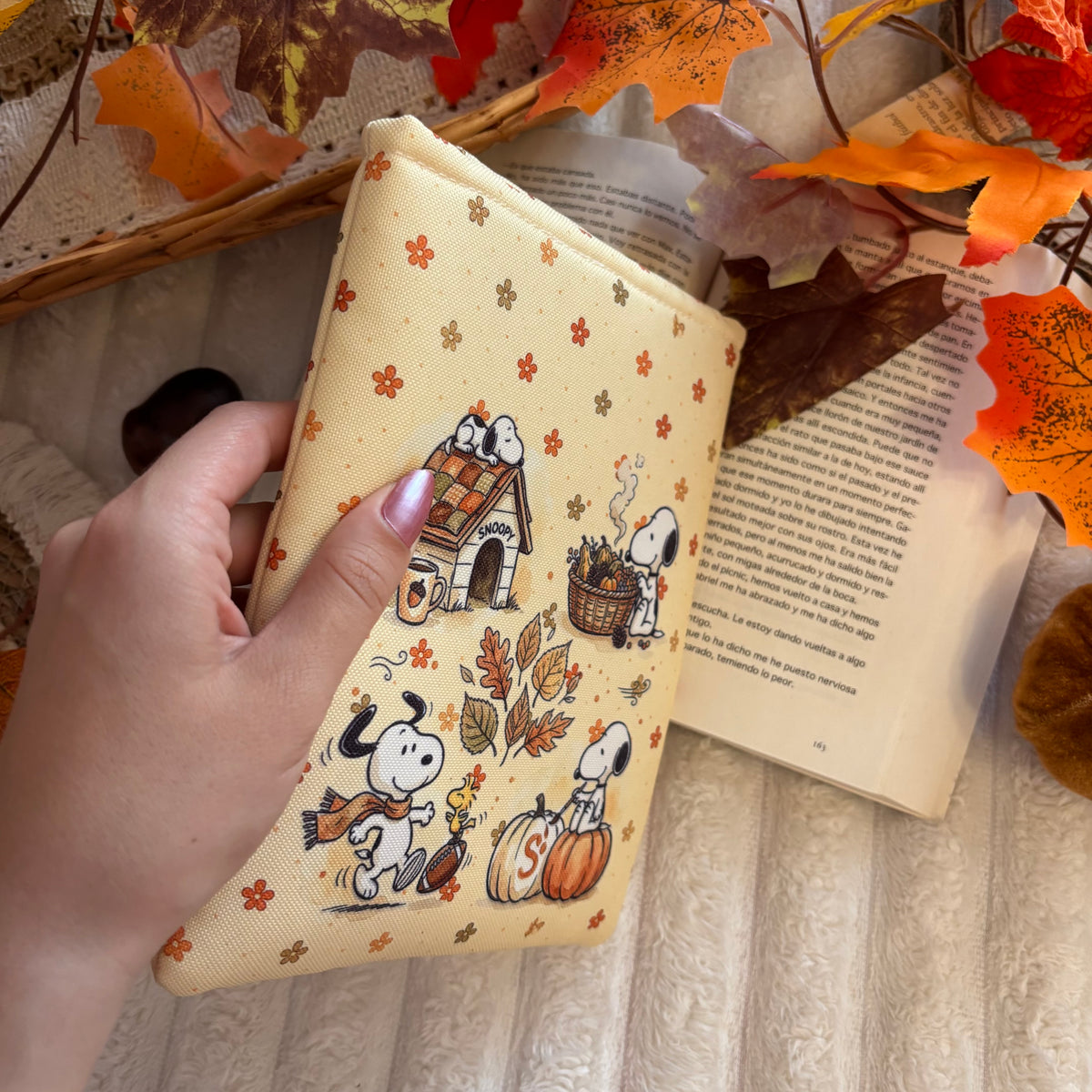 Funda kindle/kobo Hello autumn Snoopy impermeable