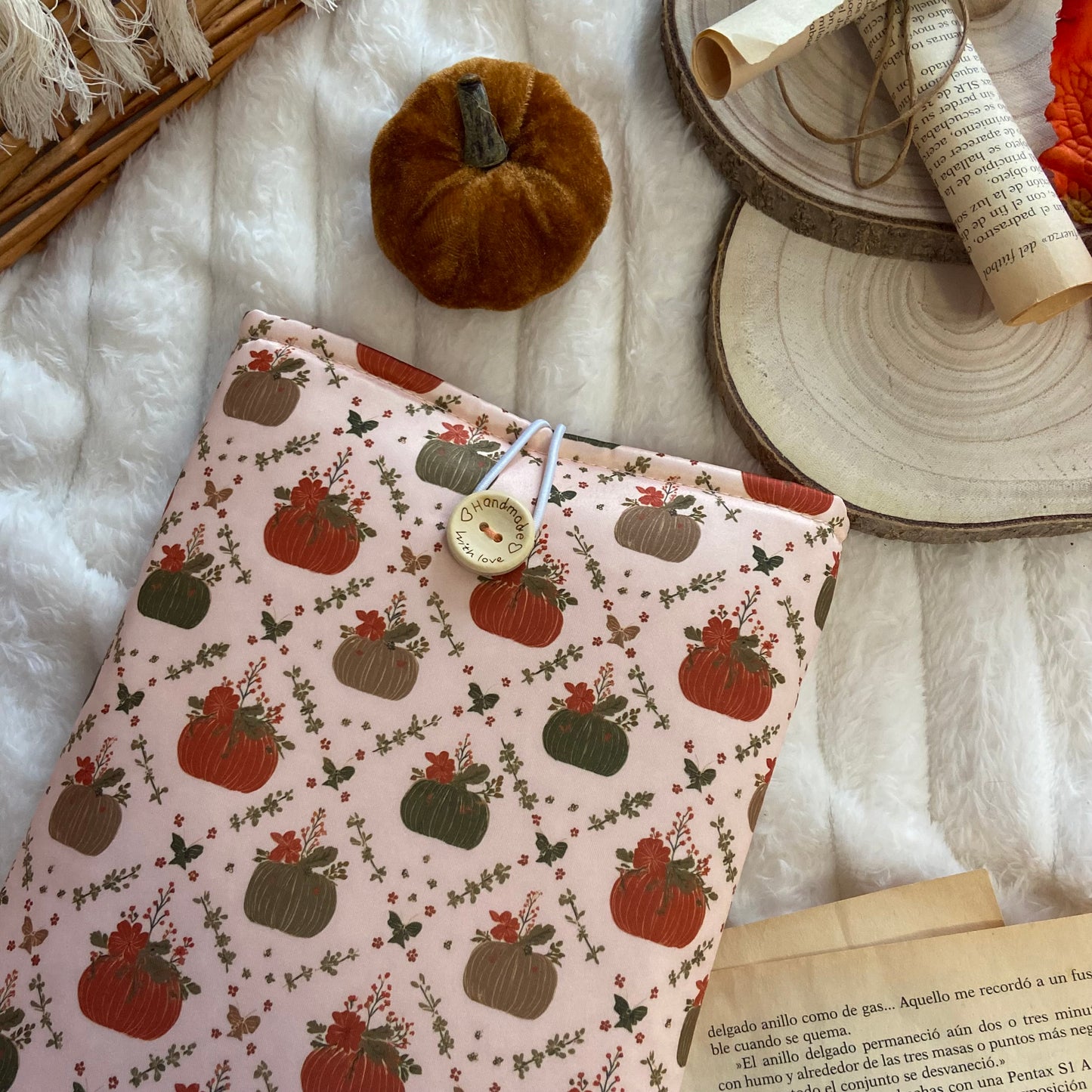 Funda literaria calabazas mágicas