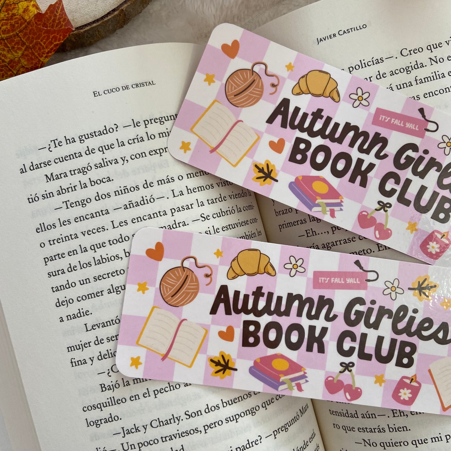 Marcapáginas Autumn girlies bookclub