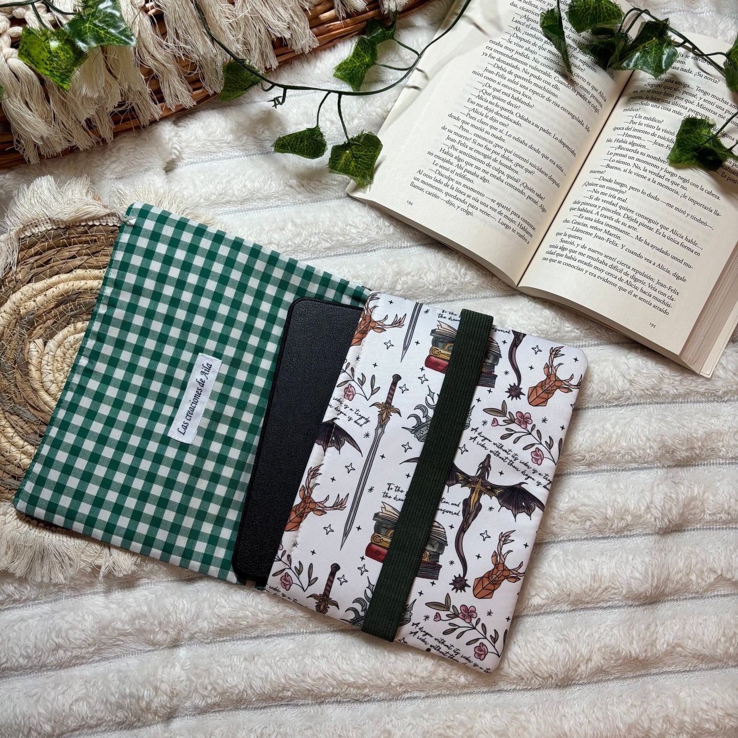 Funda de solapas para ebook Fourth wing + Velaris