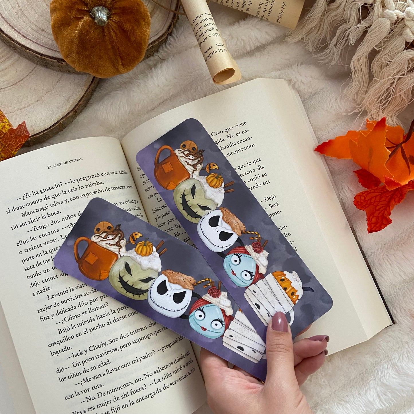 Marcapáginas tazas Pesadilla antes de Navidad