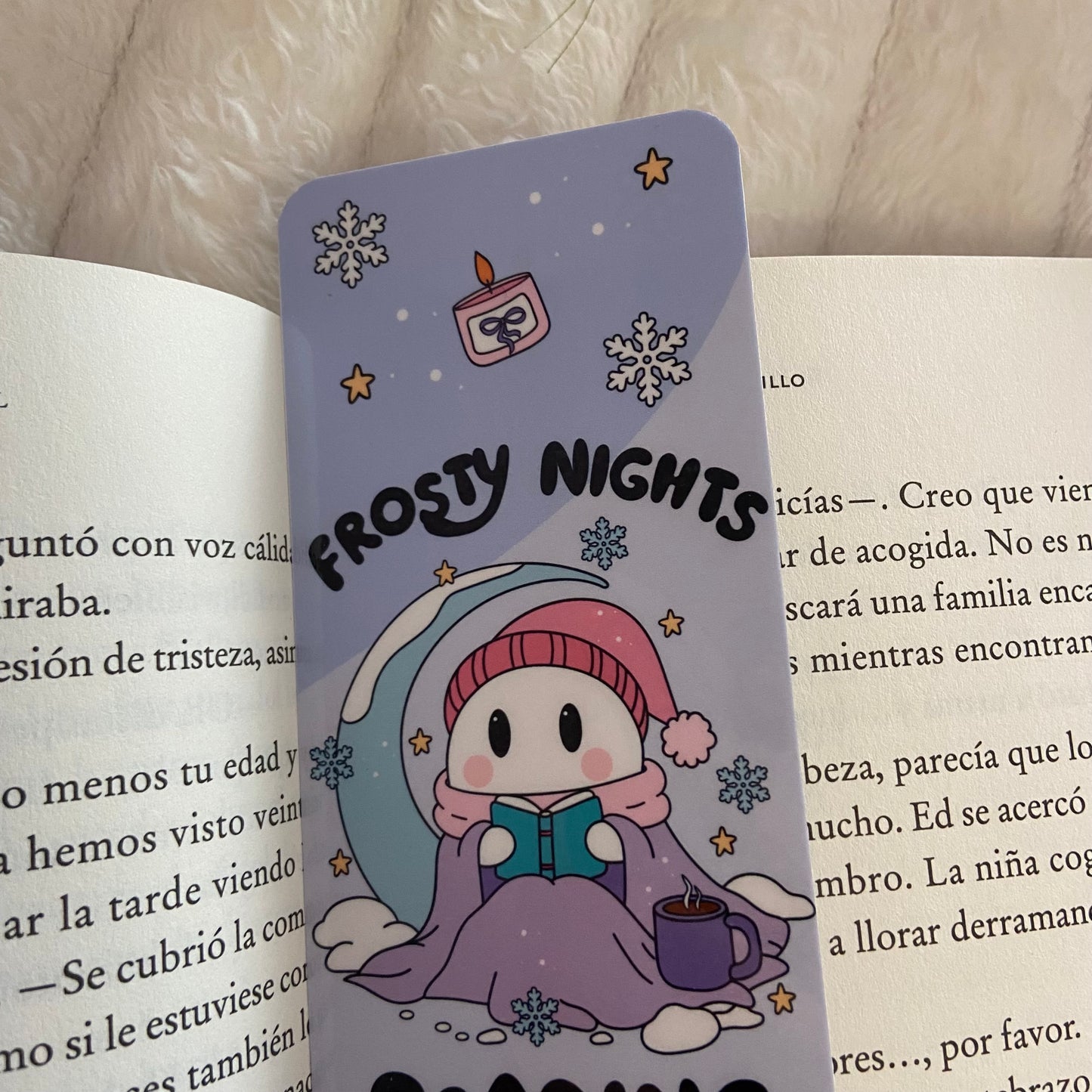 Marcapáginas Frosty nights reading club