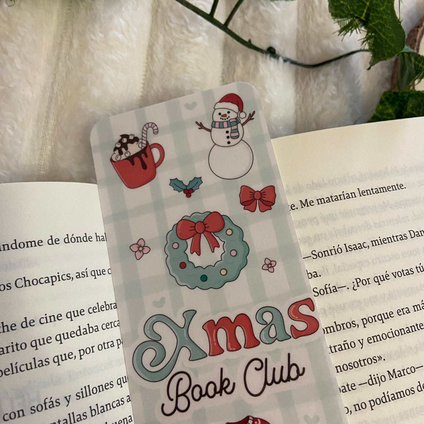 Marcapáginas Xmas bookclub