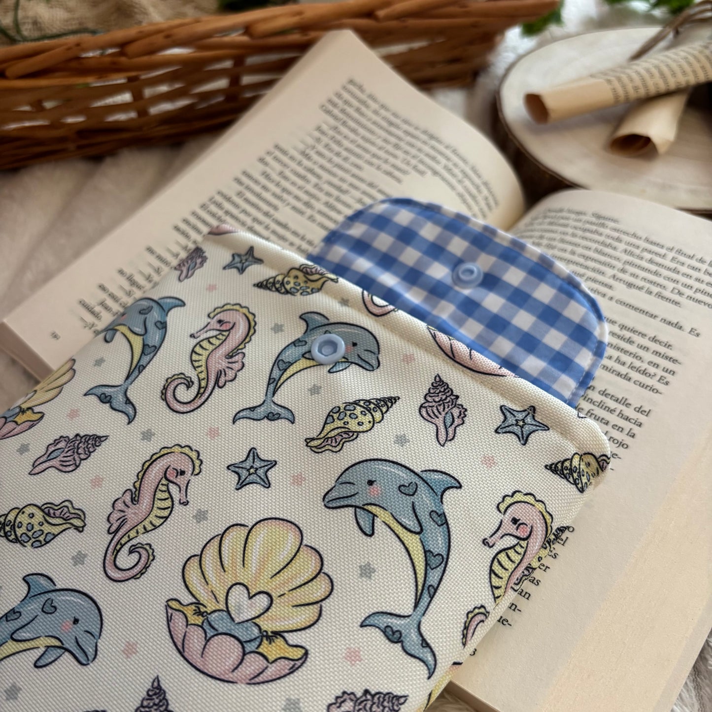 Funda kindle/kobo libra colour mar de perlas impermeable
