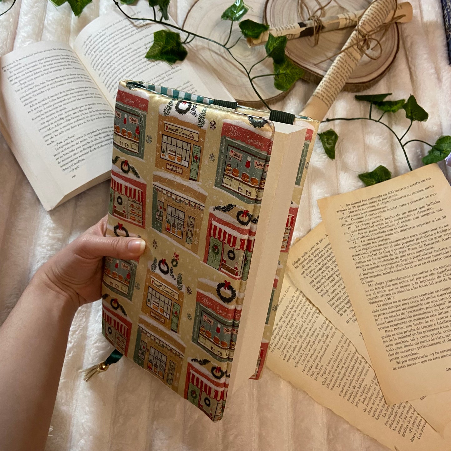 Funda ajustable tiendas navideñas