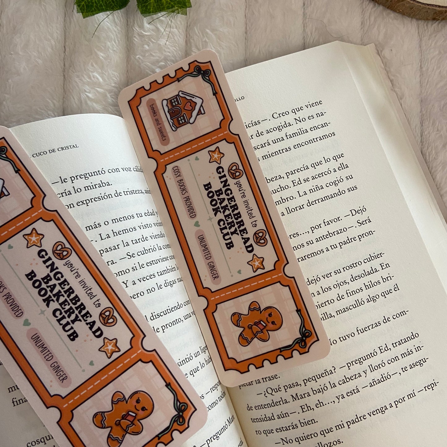 Marcapáginas Gingerbread bakery book club