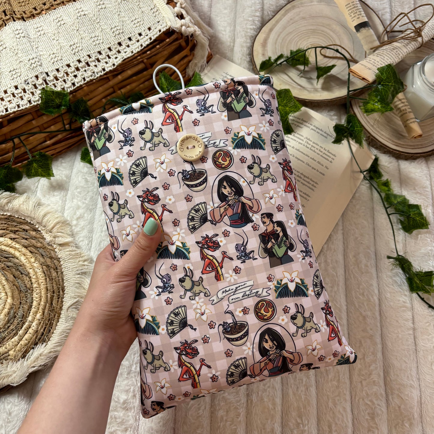 Funda literaria princesa Mulán