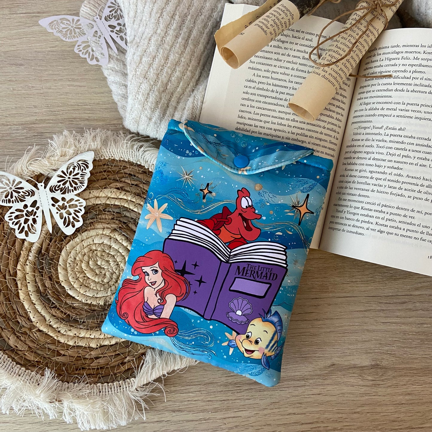 Funda kindle/kobo libra colour La sirenita