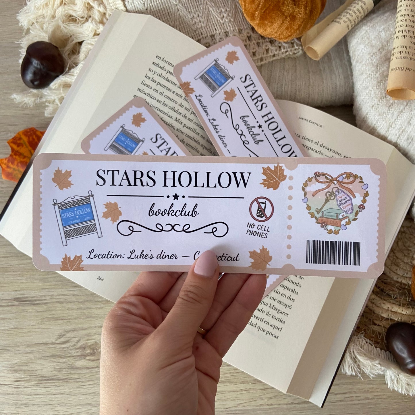 Pack 4 marcapáginas Gilmore girls Stars Hollow
