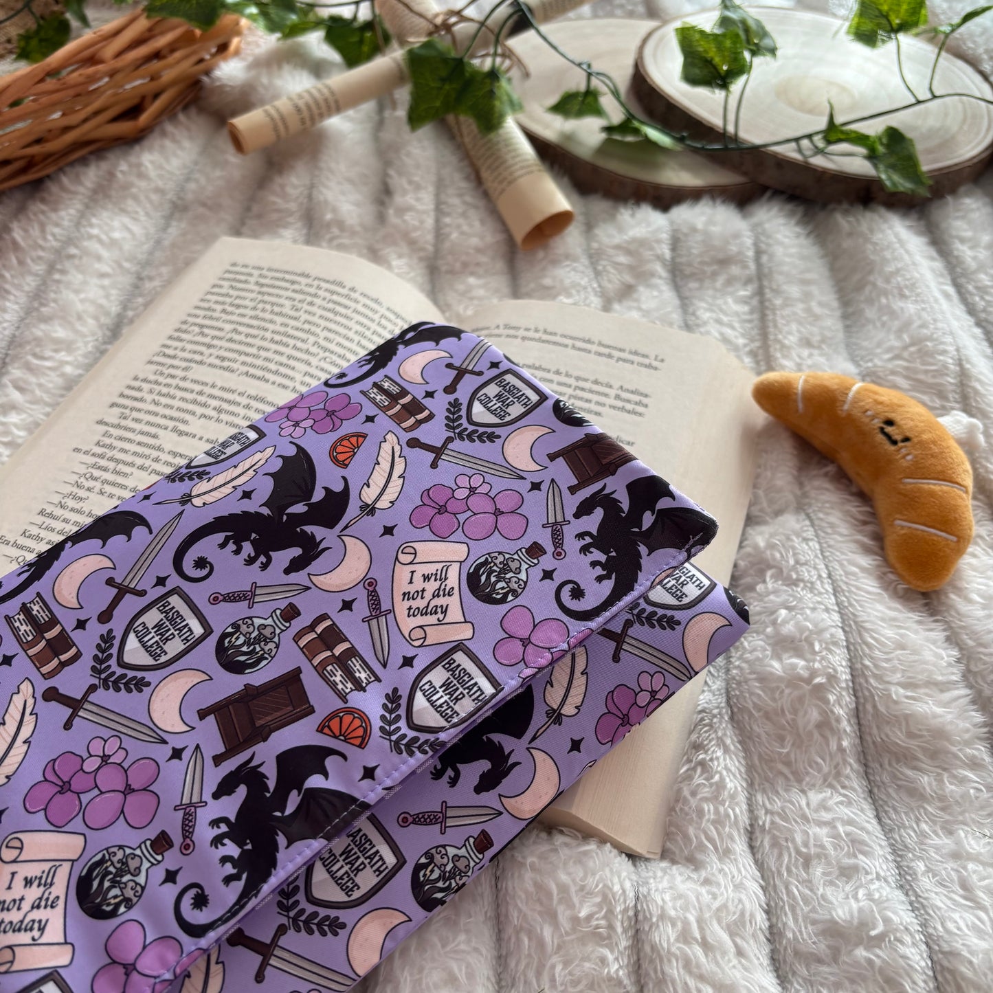 Funda de solapas para ebook Basgiath war college