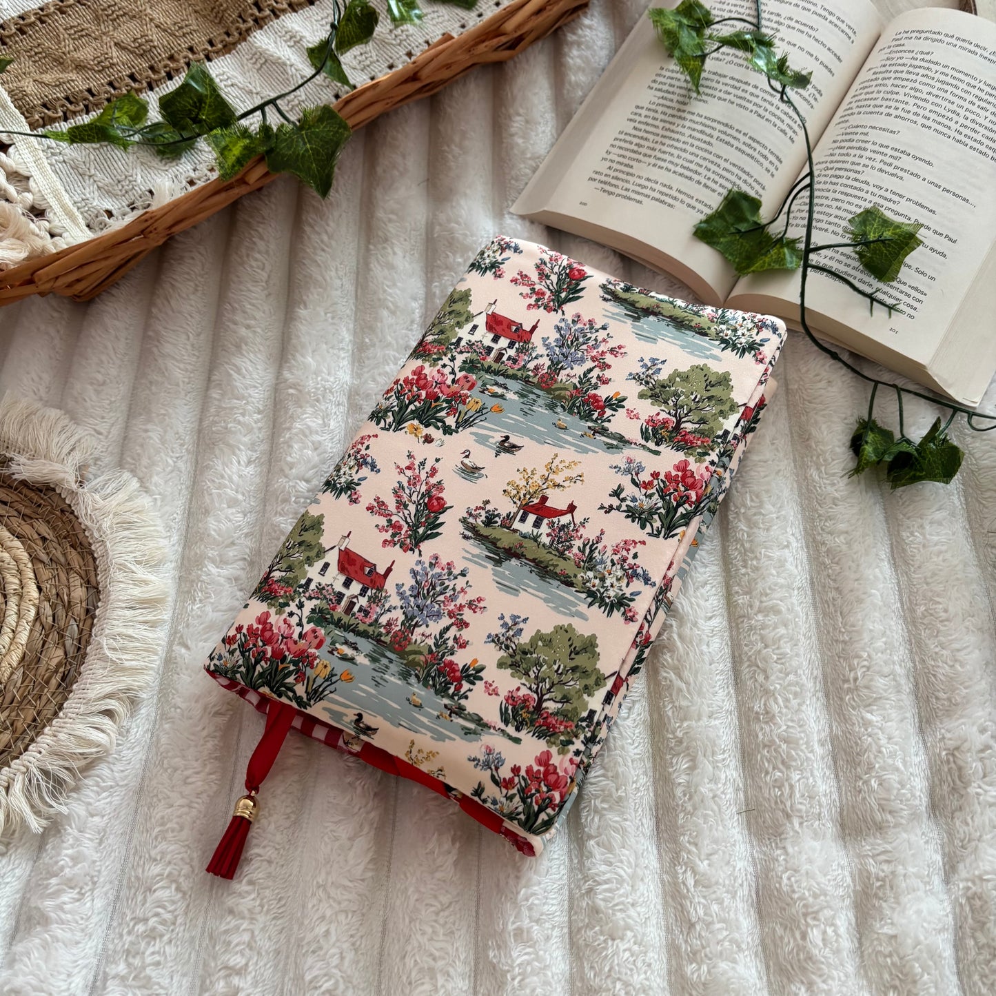 Funda ajustable pueblo primaveral