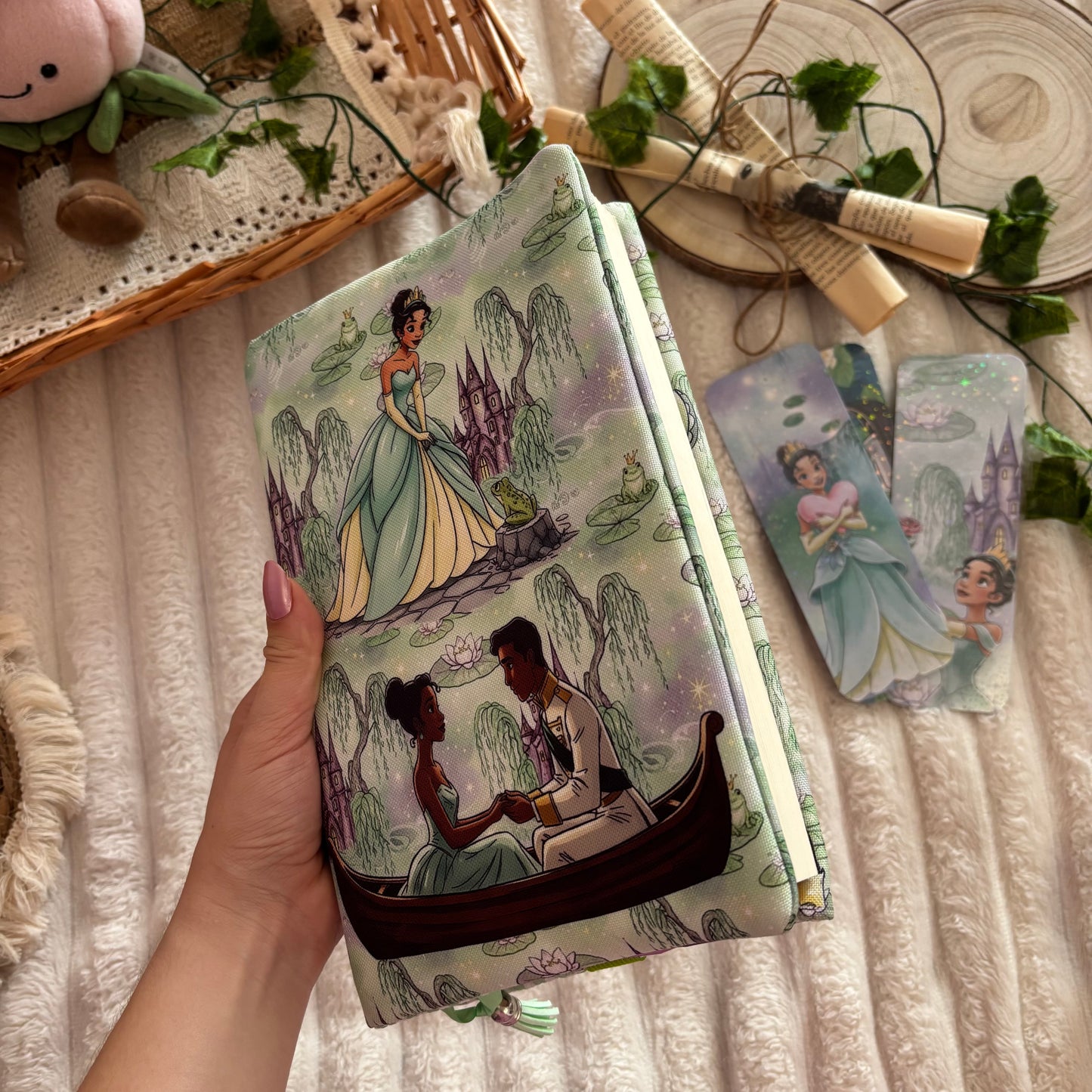 Funda ajustable Tiana y el sapo impermeable